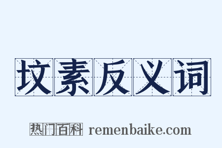 坟素反义词是什么意思的图片
